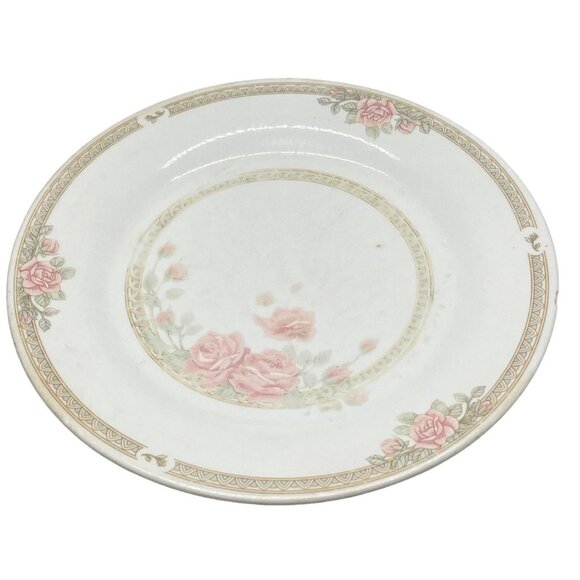 Set of 2 Crown Ming plates fine China Christina roses ring pattern 10.5" READ - Picture 1 of 6